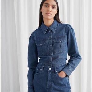 & OTHER STORIES organic cotton denim shirt - very new